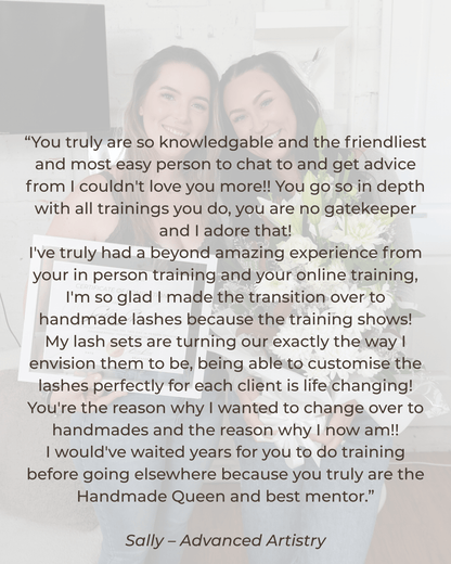 Advanced Artistry — Handmade Wet & Wispy Training (2 Days) - Lash Culture