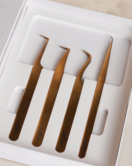 Artistry Tweezer Collection / Golden Hour (NEW) - Lash Culture
